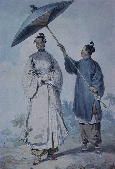 Chinese Lady with Attendant by William Alexander